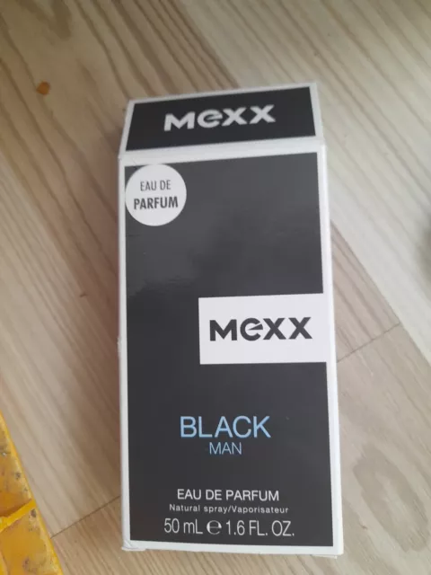 Mexx BLACK MAN 1 x 50ml Eau de Parfum EdP Spray for man black pepper & cedarwood