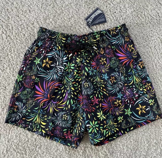 NWT 100% AUTHENTIC VILEBREQUIN Swim Trunks MOORISE - L -MULTICOLOR - MEN - LARGE