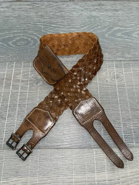 $595 Rare Hard To Find Ralph Lauren Luxury Vintage Women rrl Leather Belt M
