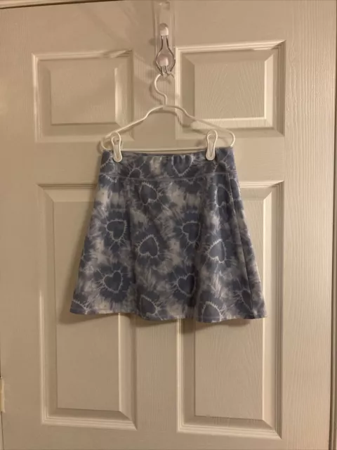 Runway Girls Blue Heart Athletic Skirt, Big Girls Size Large (12-14)