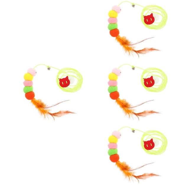4 Pieces toy for cat Jouets Pour Chatons Jouet De Chat Drôle Jouets La Plume