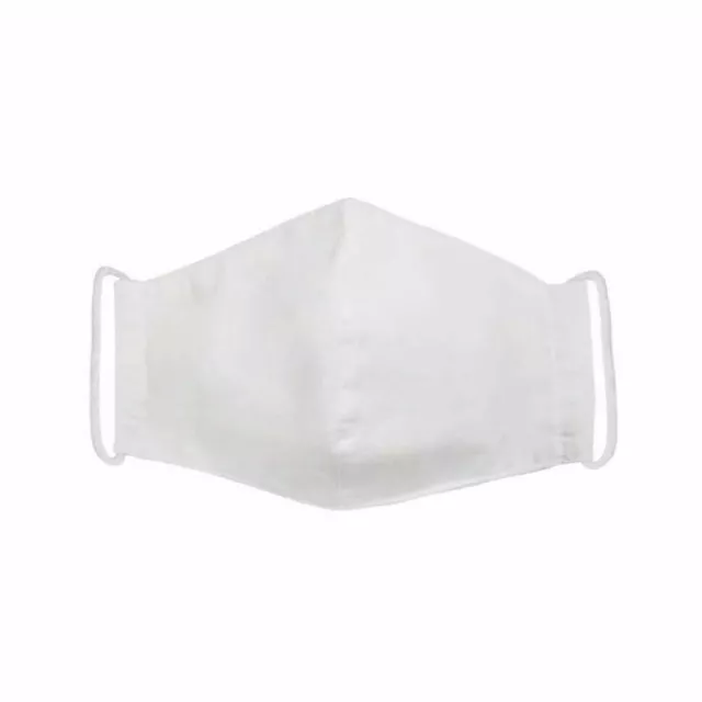 Masque tissu 100%COTON de protection Lavable Réutilisable /adulte/enfant/blanc