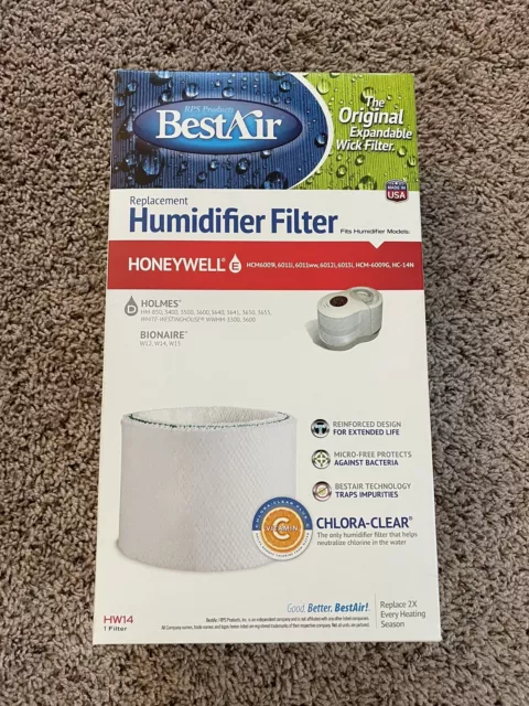 BestAir HW14 Replacement Wick Filter New In Box