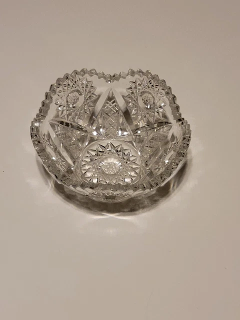 Antique Brilliant Period Cut Glass Bowl