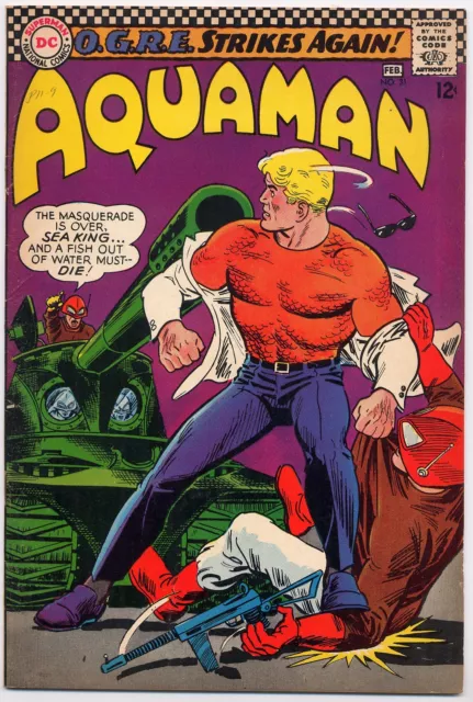 Aquaman 31 FN/VF 7.0 1967 DC O.G.R.E. Nick Cardy