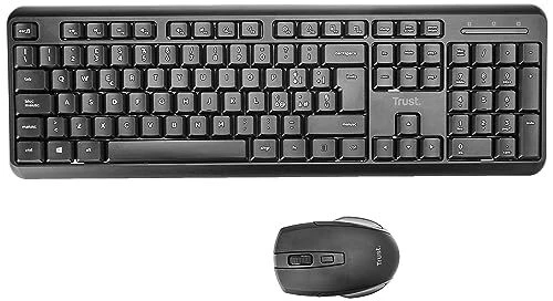 Trust Ymo Ensemble Clavier et Souris sans Fil Italien pour Windows/Linux Sile...