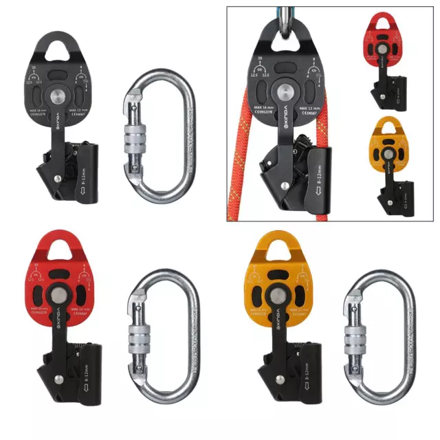 Lifting Pulling Device Rock Tree Climbing Rope Pulley Outdoor Arborist Gear