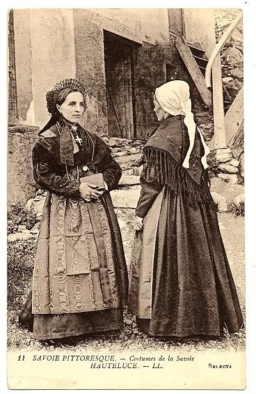 CPA 73 Savoie Costume Folklore Hauteluce