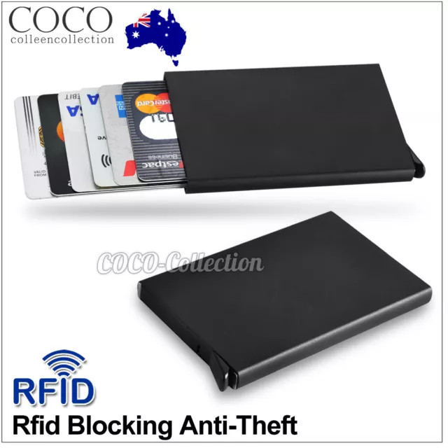 RFID Blocking Aluminum Card Holder Slim Wallet ID Credit Protector Purse New