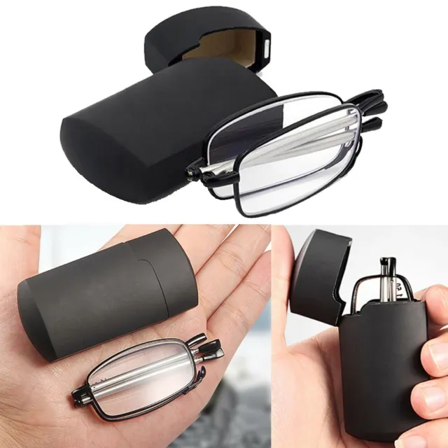 Folding Reading Glasses Compact Easy to Wear Reading Glasses Anti-Reflective Coated