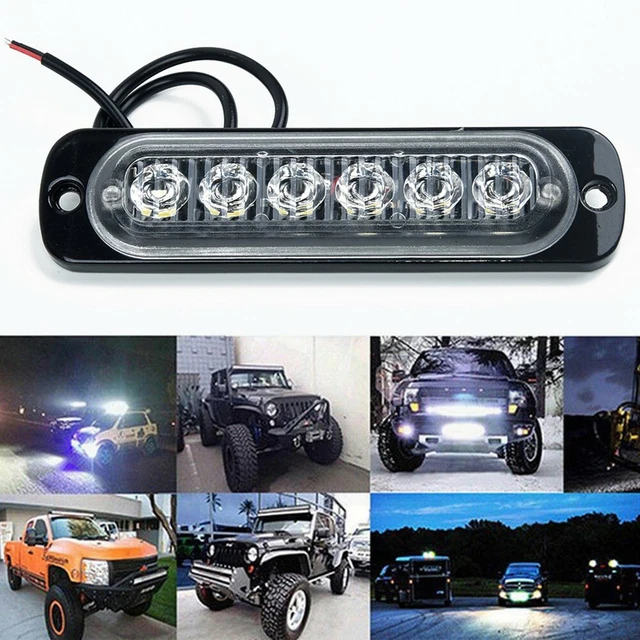 1x 6LED Léger Travail Barre Lampe Conduite Brouillard Offroad SUV 4WD Auto Boat