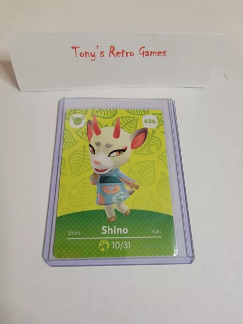!SUPER SALE! SHINO # 436 Animal Crossing NINTENDO Amiibo Card SERIES 5 MINT!!!
