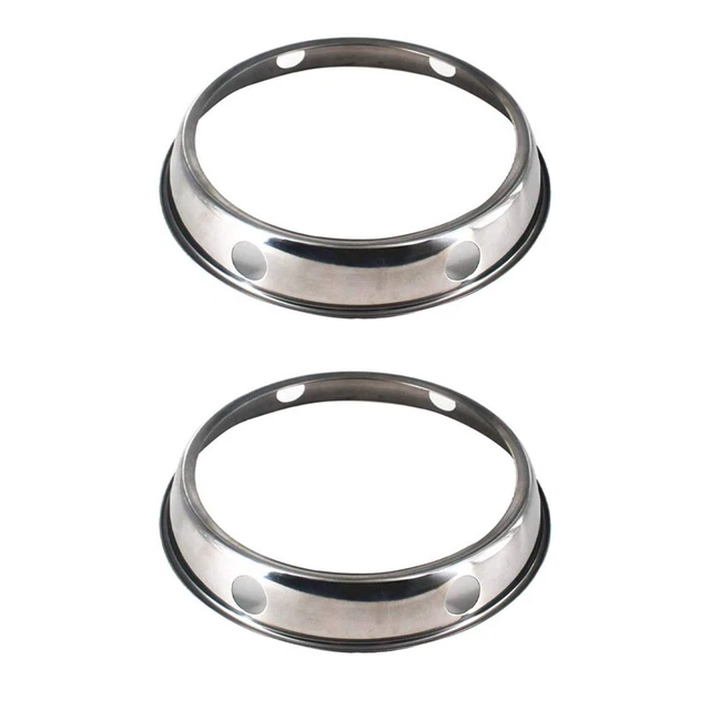 2X Universal Wok Pan Support Rack Stand Wok / Round Bottom Wok Rack UniversaD1Z5
