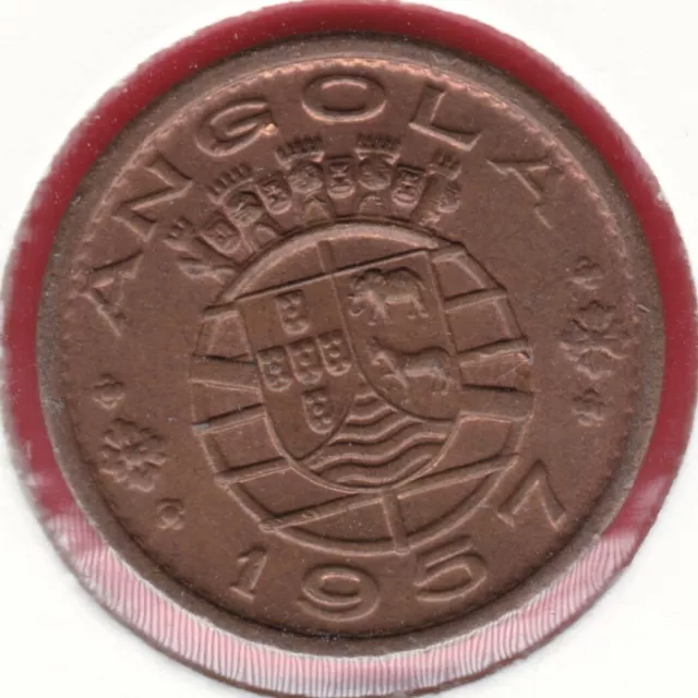 R* Portugal Angola 50 Centavos 1957 Unc Details #9400 2