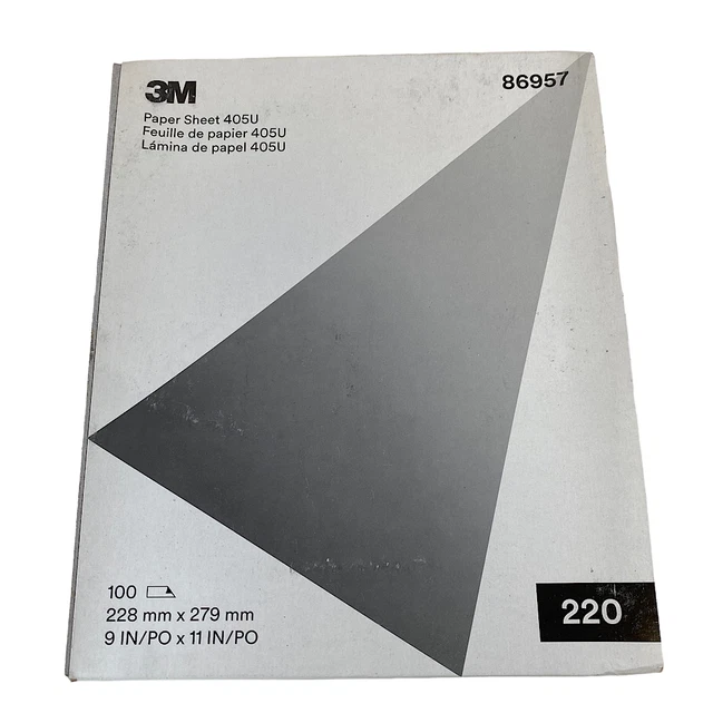 3M 00051125869577 9" X 11" 220 A-Weight 405U Paper Sheet (Pack of 100)