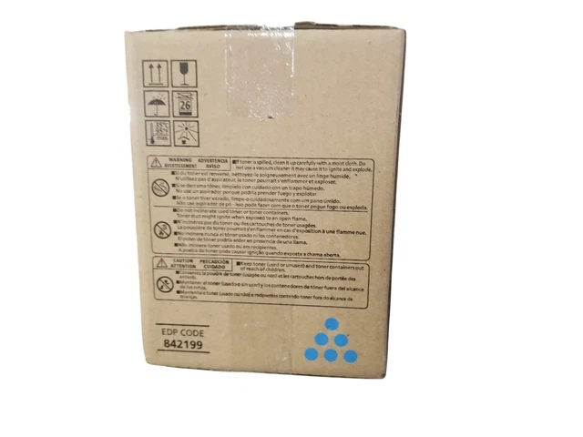 GENUINE RICOH CYAN Toner Print Cartridge MP C8003 Original 842199 - NEW ...