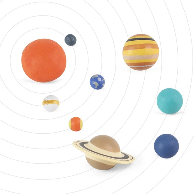 SOLAR SYSTEM PLANETARIUM Nine Planets Model Astronomy Science Kit for ...