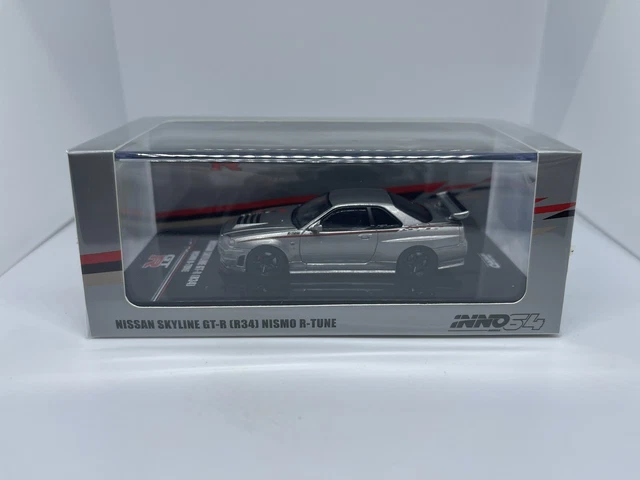 INNO64 NISSAN SKYLINE GT-R R34 Nismo R-tune Bayside Blue 1:64 EUR 49,90