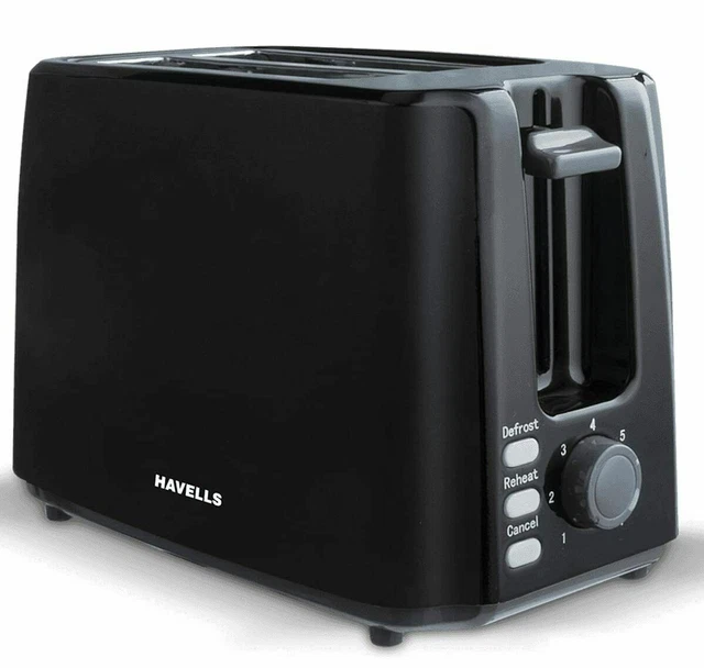 HAVELLS CRISP PLUS Hygienic Stainless Steel,Toaster & Crumb Tray Power