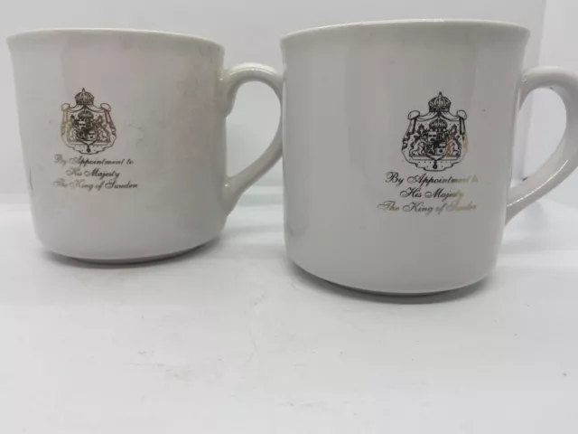 Gevalia Kaffee Mug Set of 2 - By Appointment To His Majesty The King Of Sweden