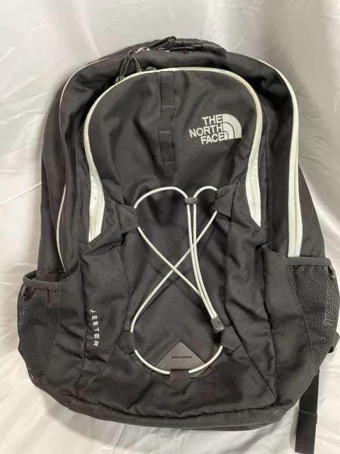 The North Face Jester Black Gray Backpack School Outdoor Travel Laptop Work Bag