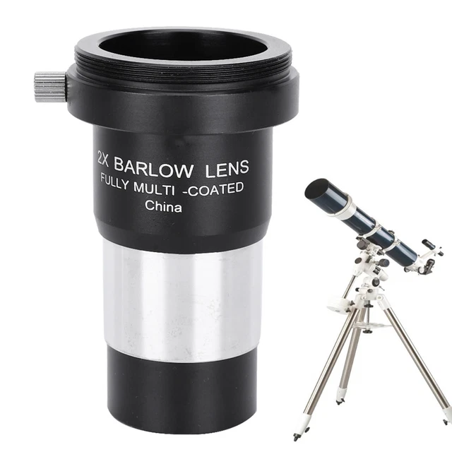 Lentille Barlow 5x Pour Télescope - Format 1.25 Pouces, Filetage M42, Alliage D'aluminium - 7