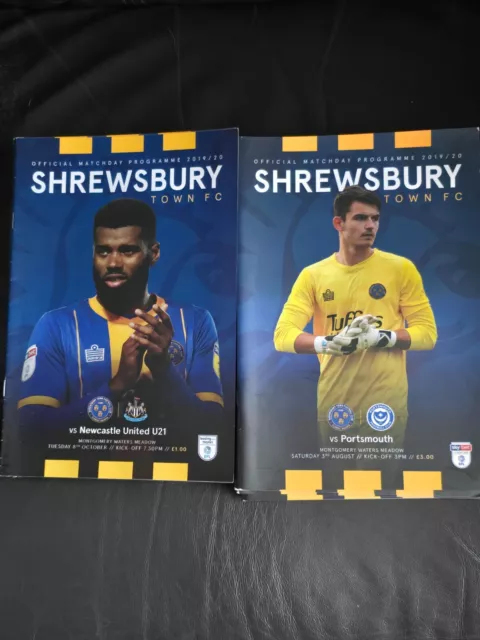 Shrewsbury Town Home Programmes 2019-20 Season Choose From List