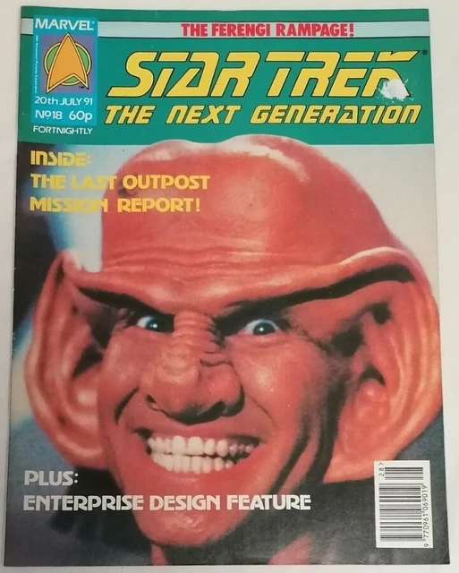 COMIC - Star Trek The Next Generation TNG UK Marvel Comic Issue #18 20 Jul 1991