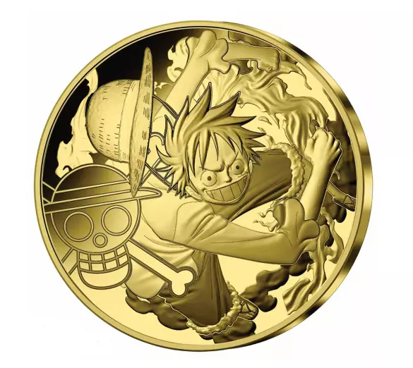 One Piece - Monnaie De 50 Euro Or / One Piece 50 Euro Gold Coin