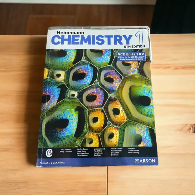 Heinemann VCE Units 1 And 2 Chemistry 1 5th Edition Textbook PEARSON