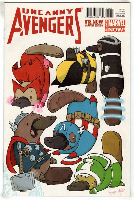 Uncanny Avengers #18 Katie Cook Animal Variant Marvel 2012 VF/NM