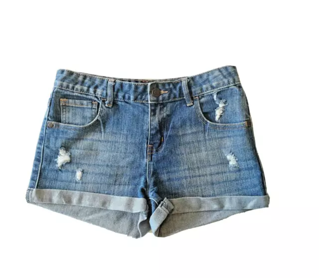 BREAKERS Girl's Size 14 Distressed Boho Denim Shorts