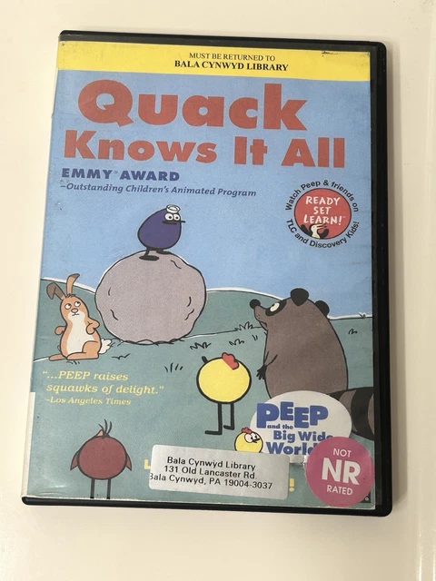 PEEP AND THE Big Wide World Diva Duck DVD Ex-Library Tested