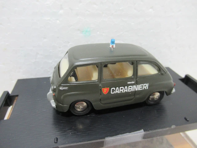 Brumm BM0248-04 FIAT 600 CONVERTIBILE APERTA 1956 AZZURRO CENERE 1:43 - 9
