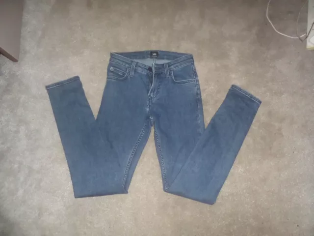 Jeans skinny unisex Lee taglia W26 L32 slim comfort elasticizzati a metà lavaggio