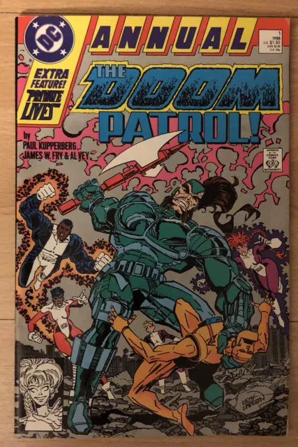 Doom Patrol Annual #1 Kupperberg Story, Fry Art, Larsen Cover Lex Luthor, Maddax