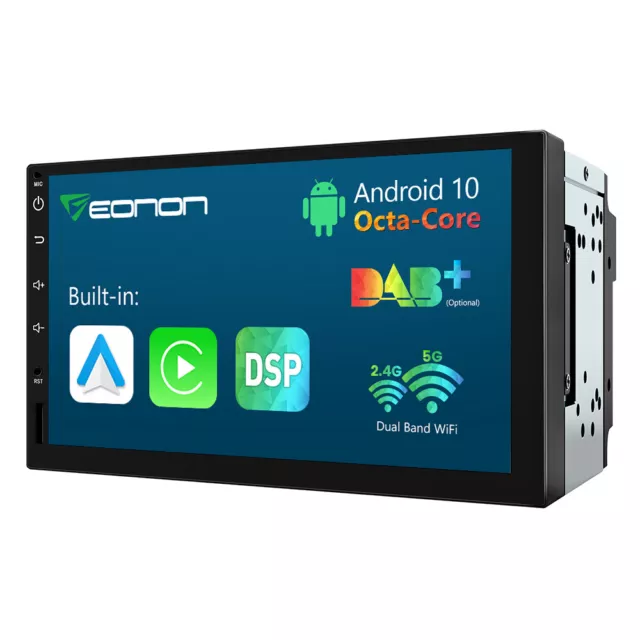 Eonon 7" Android 8Core Double DIN 2DIN Stereo Radio Car Play GPS SAT NAV DAB+ BT
