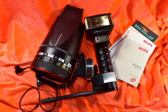 Metz 45 Cl-4 Mecablitz Sca 374 System Sca 300 For Pentax Televorsatz 45-33 Set