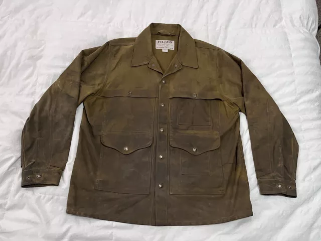 FILSON TIN CLOTH Cruiser Jacket Men’s Size L $150.00 - PicClick