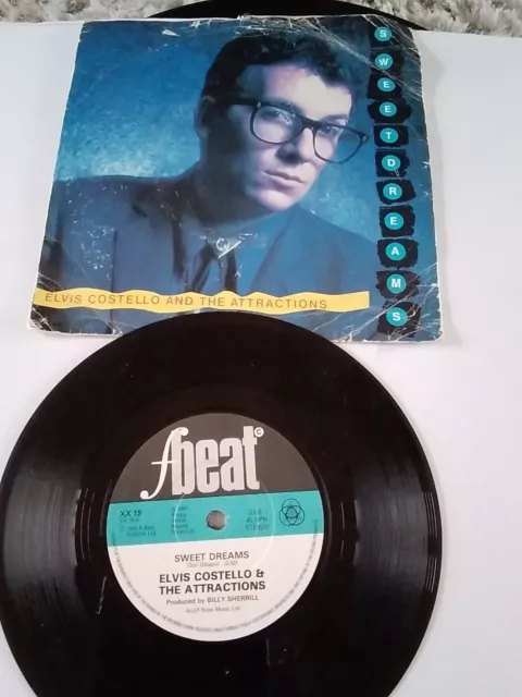 Elvis Costello & Attractions, Sweet Dreams,1981 F Beat 7"vinyl