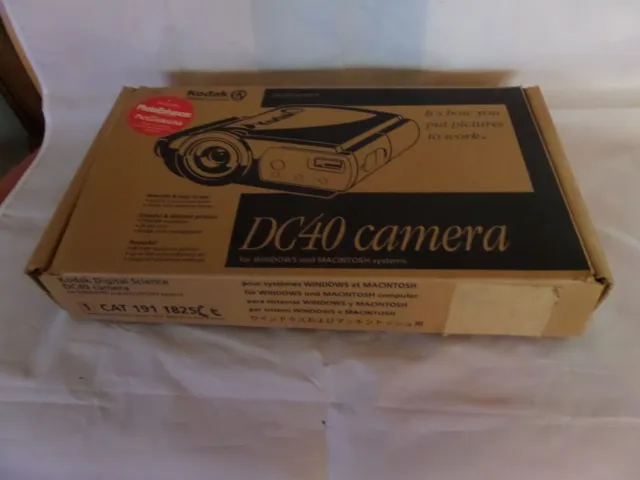 alte Kodak DC 40 Camera komplett Set - 90er Jahre