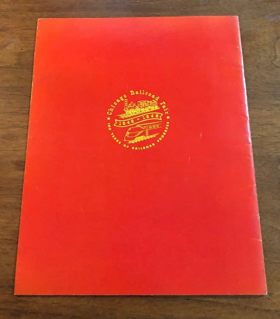 1948 Chicago Illinois Railroad Fair Official Guide Book Program 35c Native RR 6
