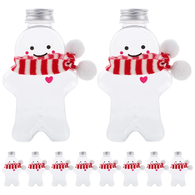 10 Set Bottiglie Acqua Vuote Pan di Zenzero Ricaricabili Riutilizzabili Mini