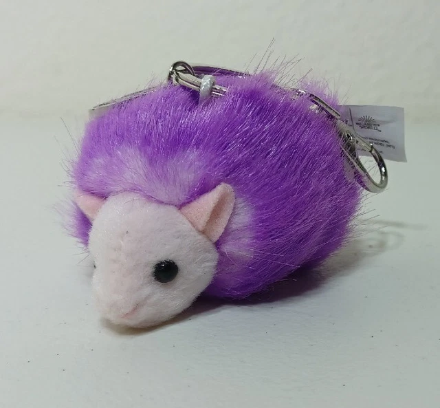 Universal Studios Harry Potter Purple Fur Pygmy Puff Plush Keychain 3"