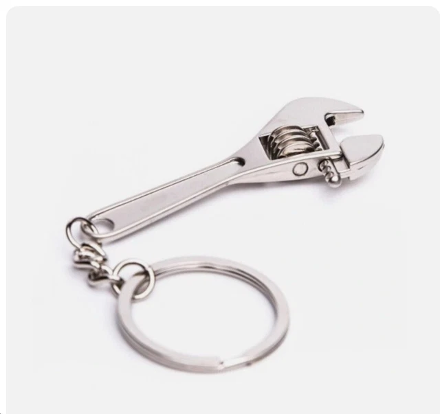 Mini Multitool Portachiavi A Forma Di Pala – Chiave Inglese E Cacciavite, Portachiavi Metallico Da Uomo