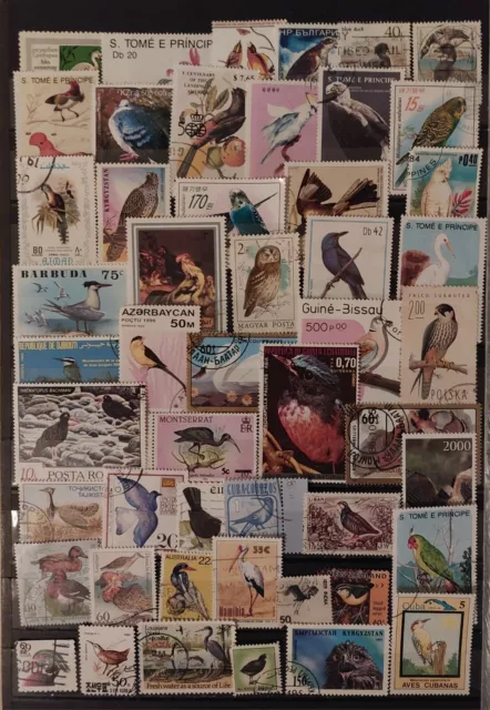 Lot Timbres Oiseaux