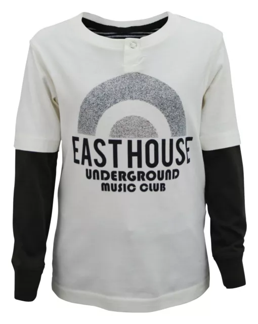 Boys Zara Long Sleeve T-Shirt East Print Ivory White Age 2 to 14 Years Kids