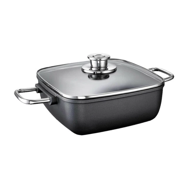 Schulte-Ufer Schmortopf Globus i Hoch Eckig Gartopf Kochtopf 24 cm 1635-24 i