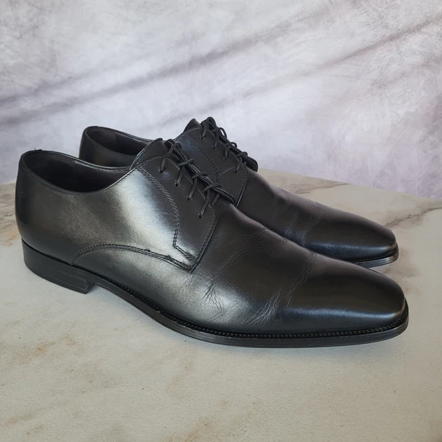 TO BOOT NEW York Adam Derrick Senato Black Leather Penny  display picture 2
