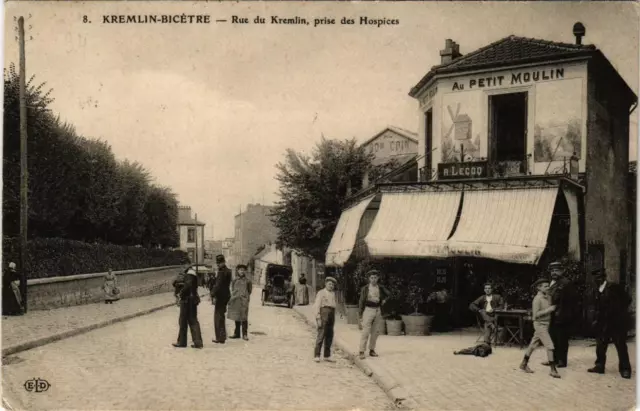 CPA AK KREMLIN-BICETRE Rue du Kremlin Take des Hospices (671971)